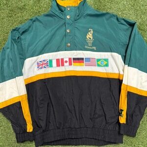 Vintage‎ 90s Starter multicoloured windbreaker jacket Size S #windbreaker